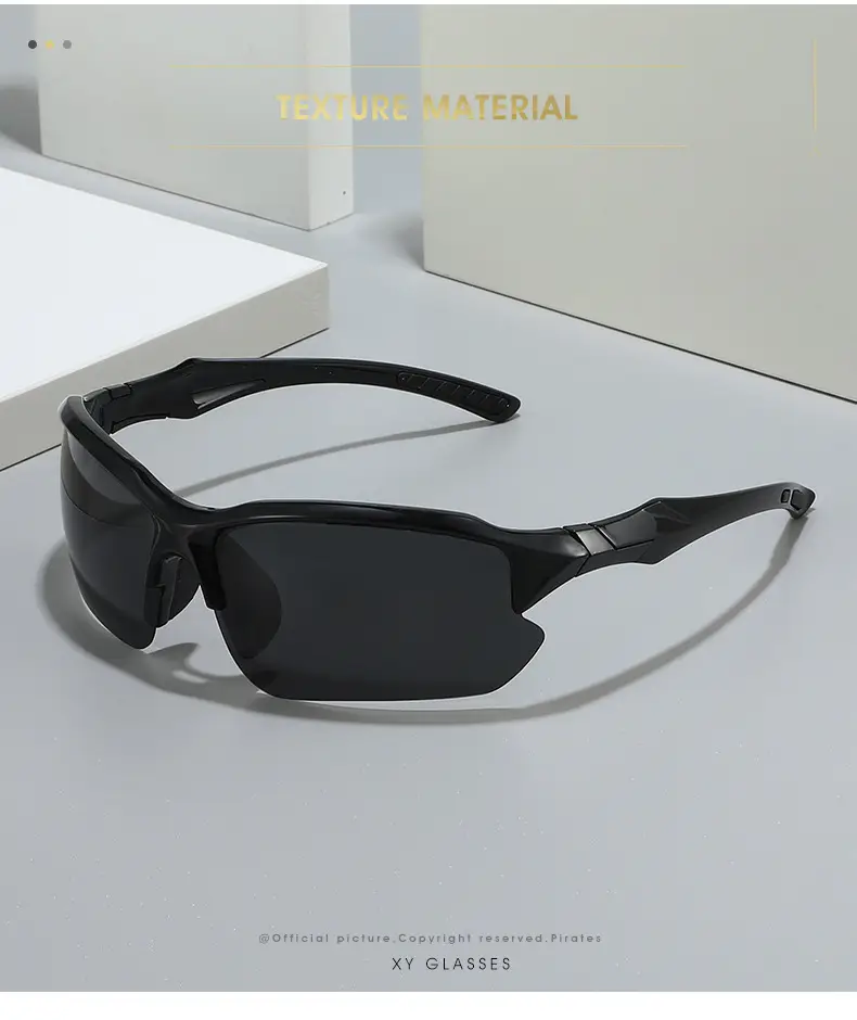 Men's Polarized Sunglasses White Red Lightweight Riding Running Fishing — feature 2