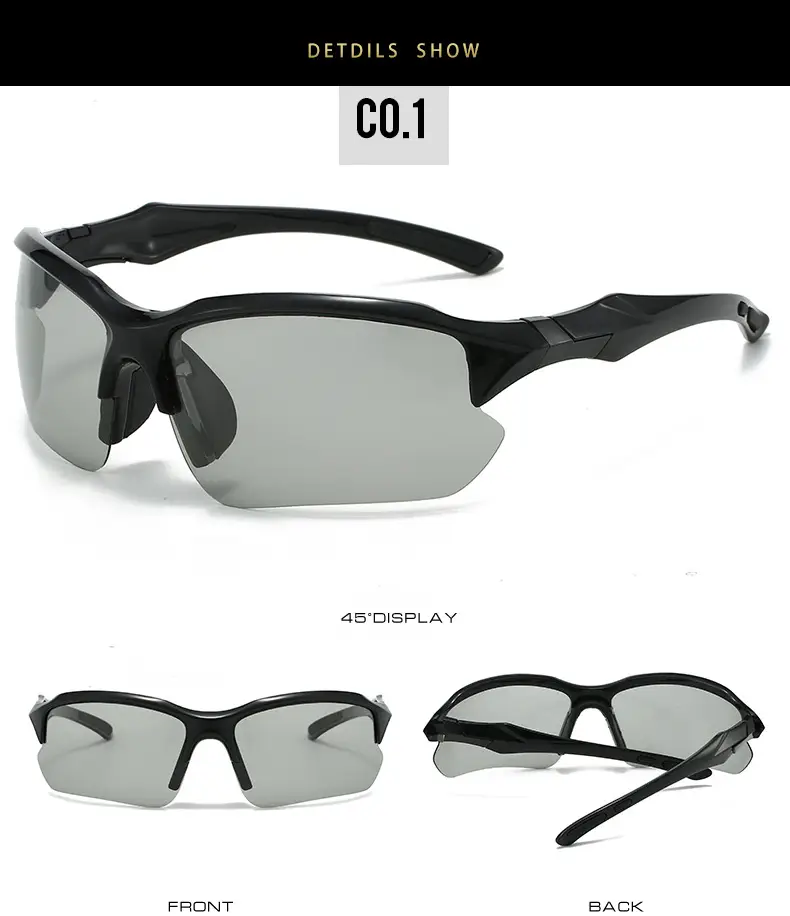 Men's Polarized Sunglasses White Red Lightweight Riding Running Fishing — feature 9