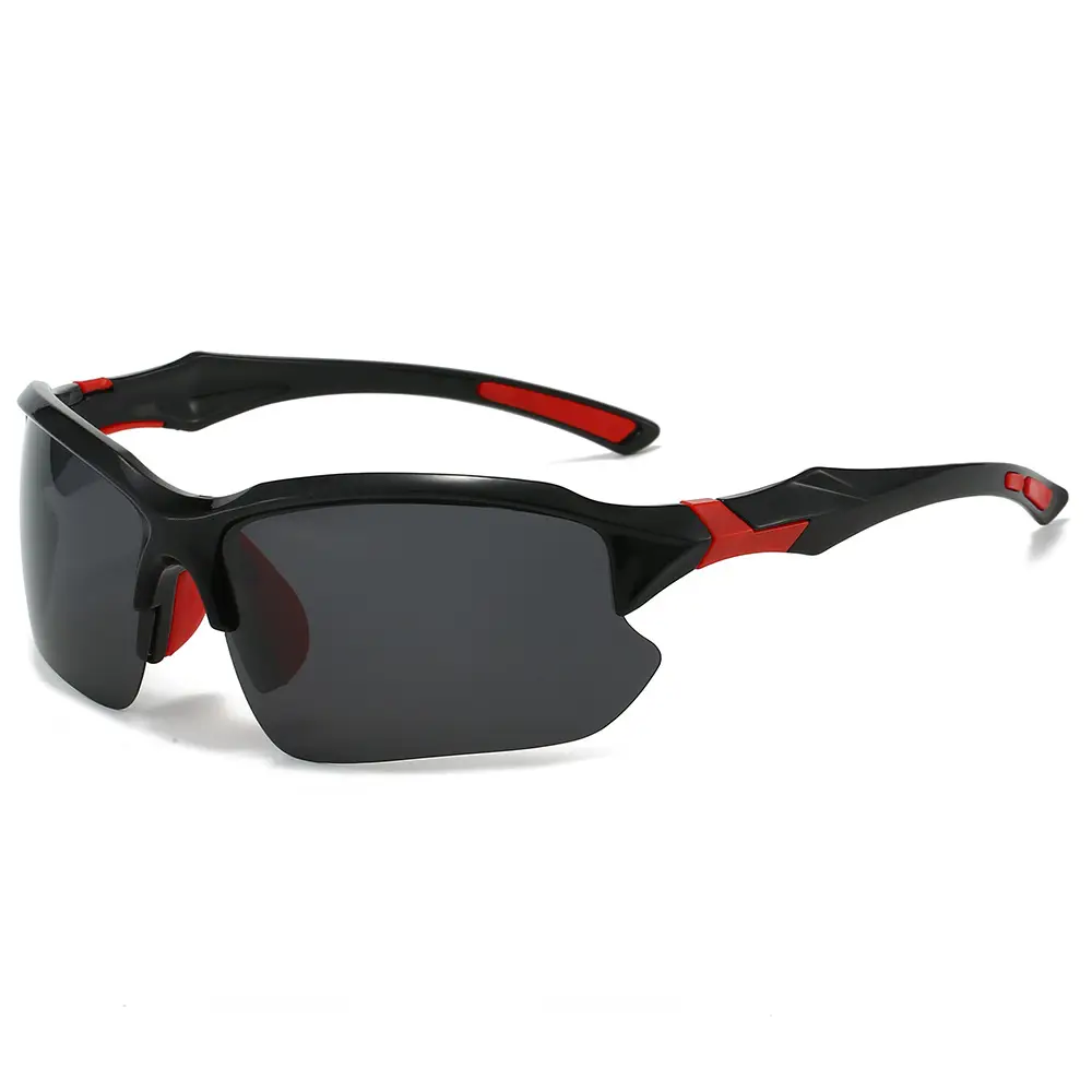 Men's Polarized Sunglasses White Red Lightweight Riding Running Fishing