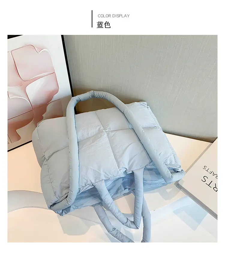 Women Cotton Padded Shoulder Bag Large Capacity 2024 — feature 16
