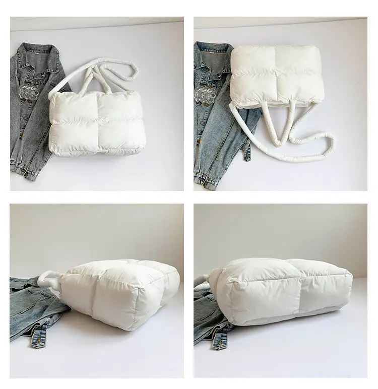 Women Cotton Padded Shoulder Bag Large Capacity 2024 — feature 9