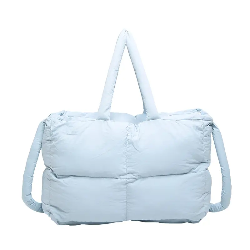 Women Cotton Padded Shoulder Bag Large Capacity 2024