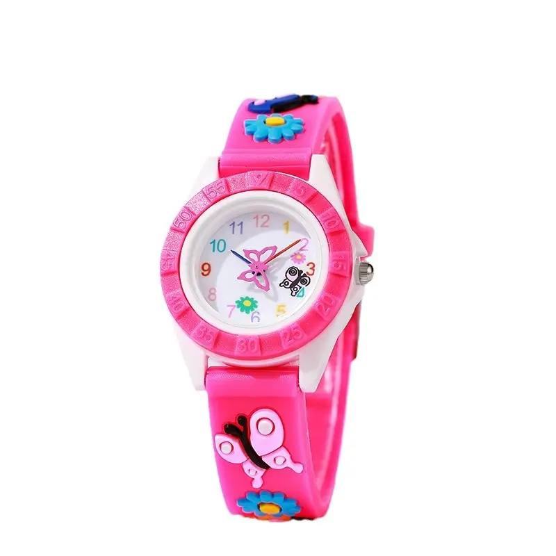 Pink Butterfly Student Girl's Quartz Watch - Image 8