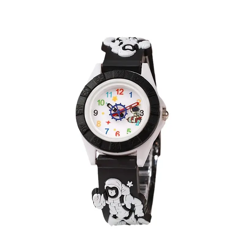 Cute Plastic Watch for Kids Black Silicone Digital Display - Image 8