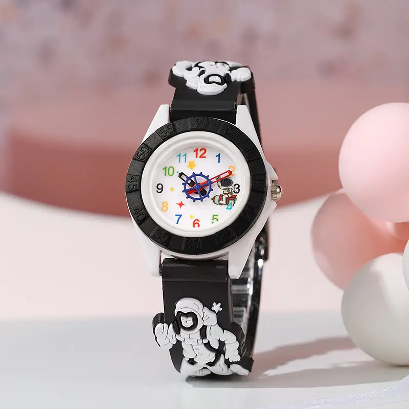 Cute Plastic Watch for Kids Black Silicone Digital Display — feature 4