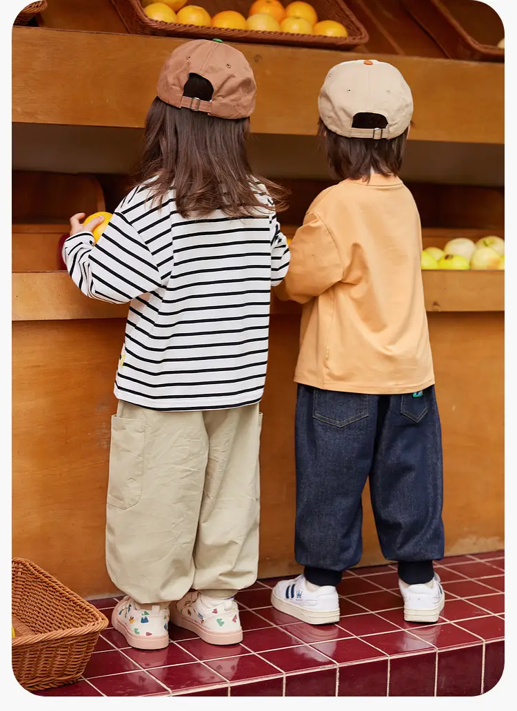 Dudu's Beige Spring Boys T-Shirt Jeans Set — feature 39