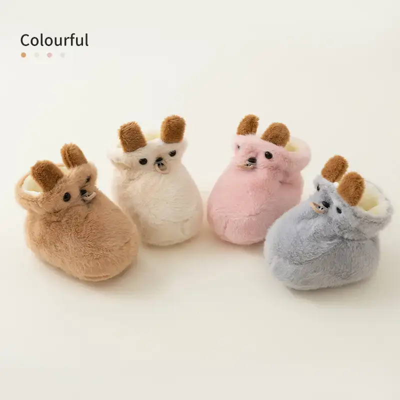 Neonatal Fur Baby Shoes for Six Months Soft Sole