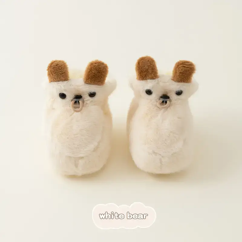 Neonatal Fur Baby Shoes for Six Months Soft Sole