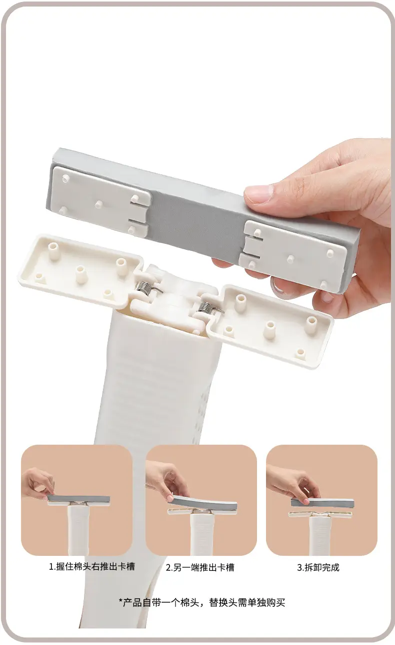 Household Lazy Small Mop Multi-Functional Single Hand-Held Hand-Washable Bathroom Toilet Kitchen Housework Cleaning Lightweight — feature 14