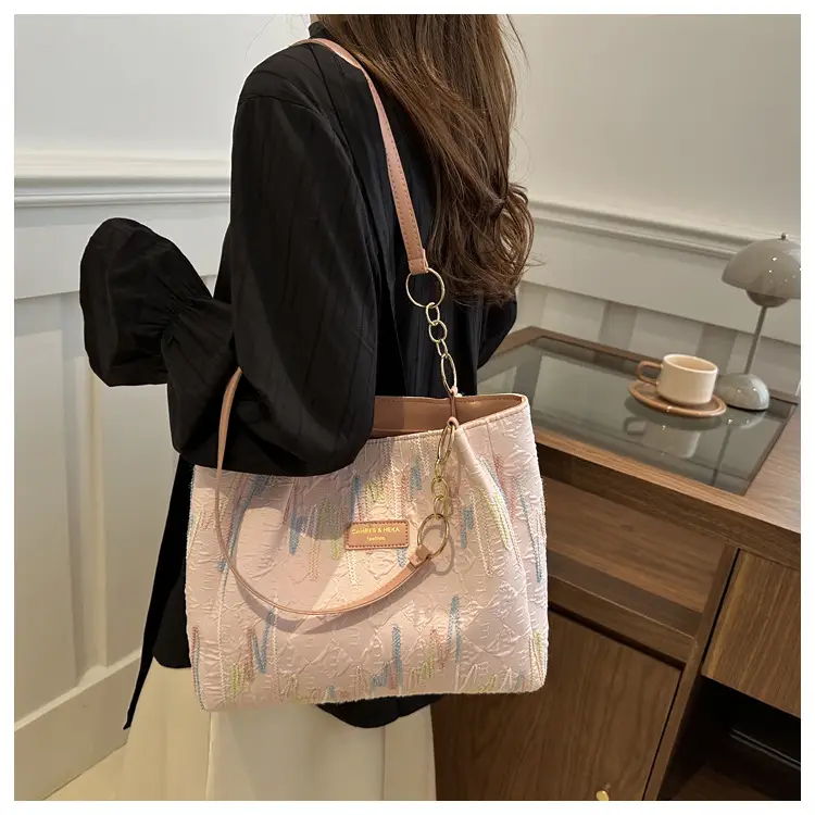 2024 Canvas Shoulder Bag for Women Summer Casual Large Capacity — feature 11