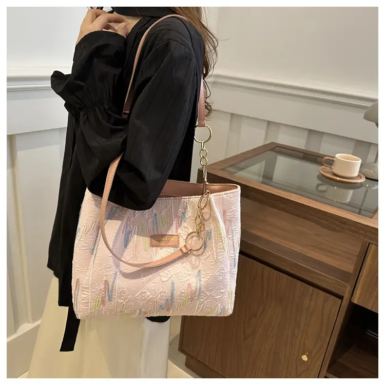 2024 Canvas Shoulder Bag for Women Summer Casual Large Capacity — feature 12