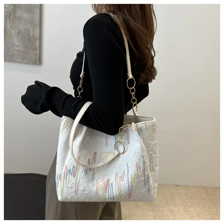 2024 Canvas Shoulder Bag for Women Summer Casual Large Capacity — feature 8