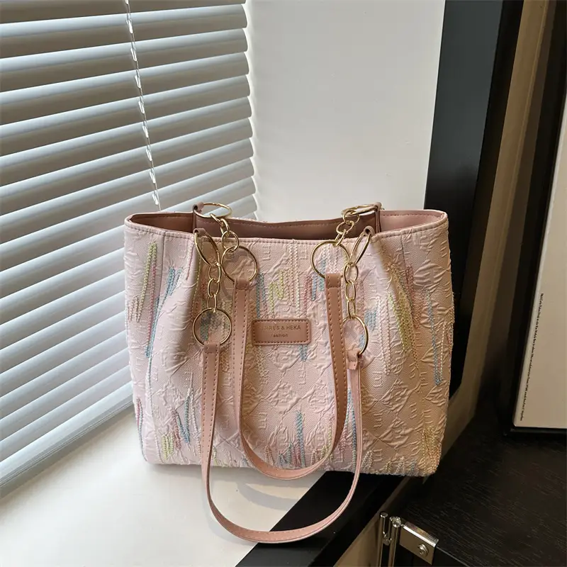 2024 Canvas Shoulder Bag for Women Summer Casual Large Capacity