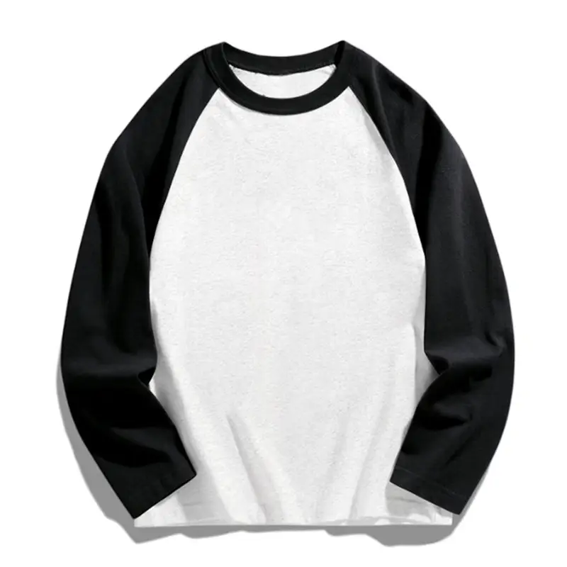 Women's Raslan Long Sleeve T-Shirt White Black Cotton Spring - Image 2