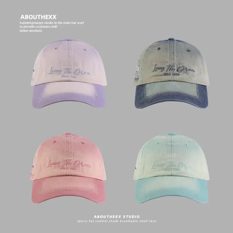 Women Gradient Cap Spring Summer Casual All-match