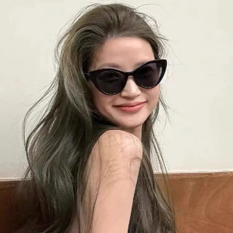 Retro Cat's Eye Anti-UV Sunglasses Large Frame - Image 11