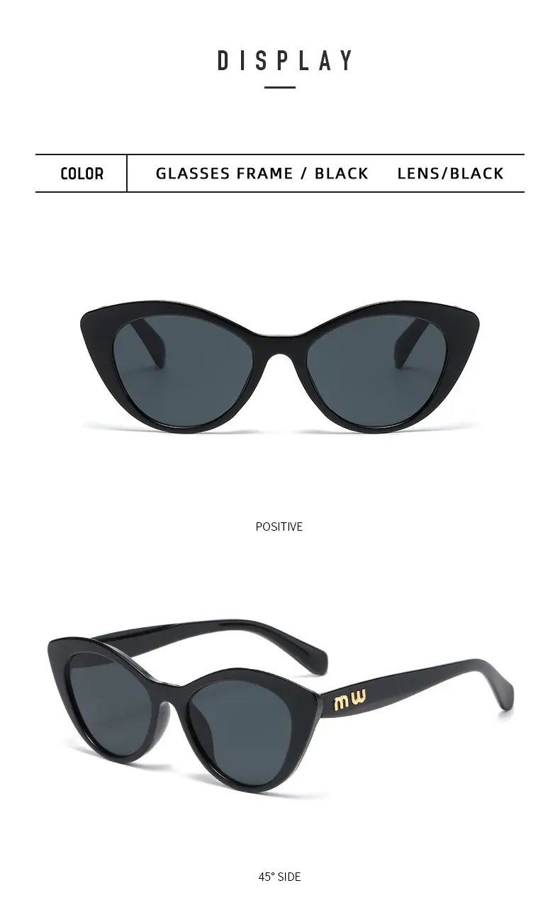 Retro Cat's Eye Anti-UV Sunglasses Large Frame β feature 11