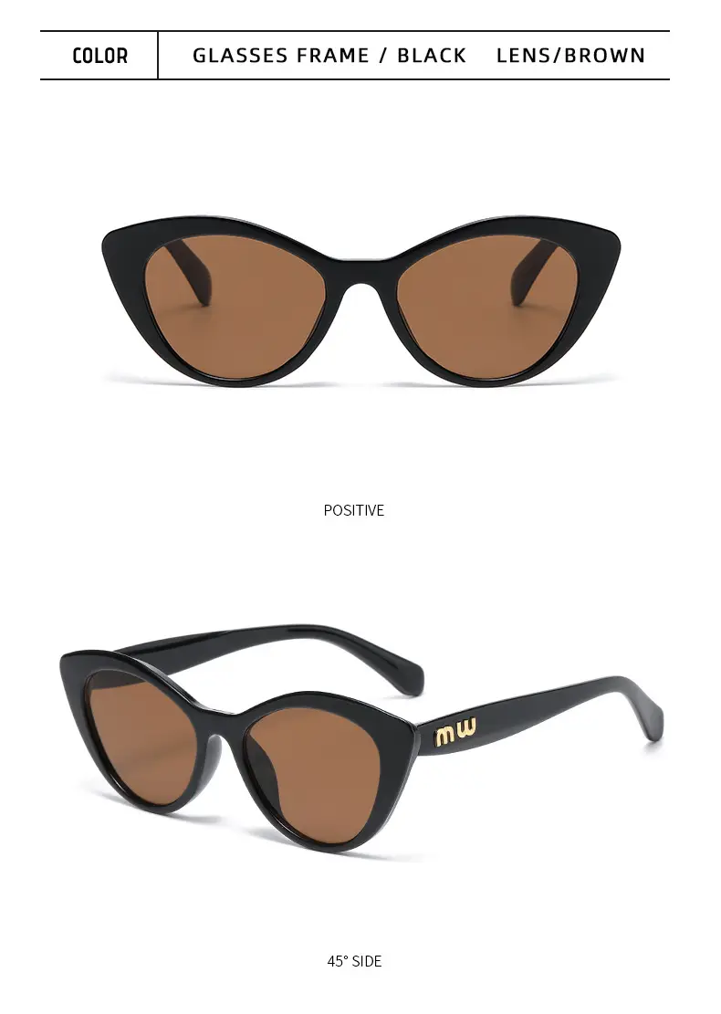 Retro Cat's Eye Anti-UV Sunglasses Large Frame β feature 13