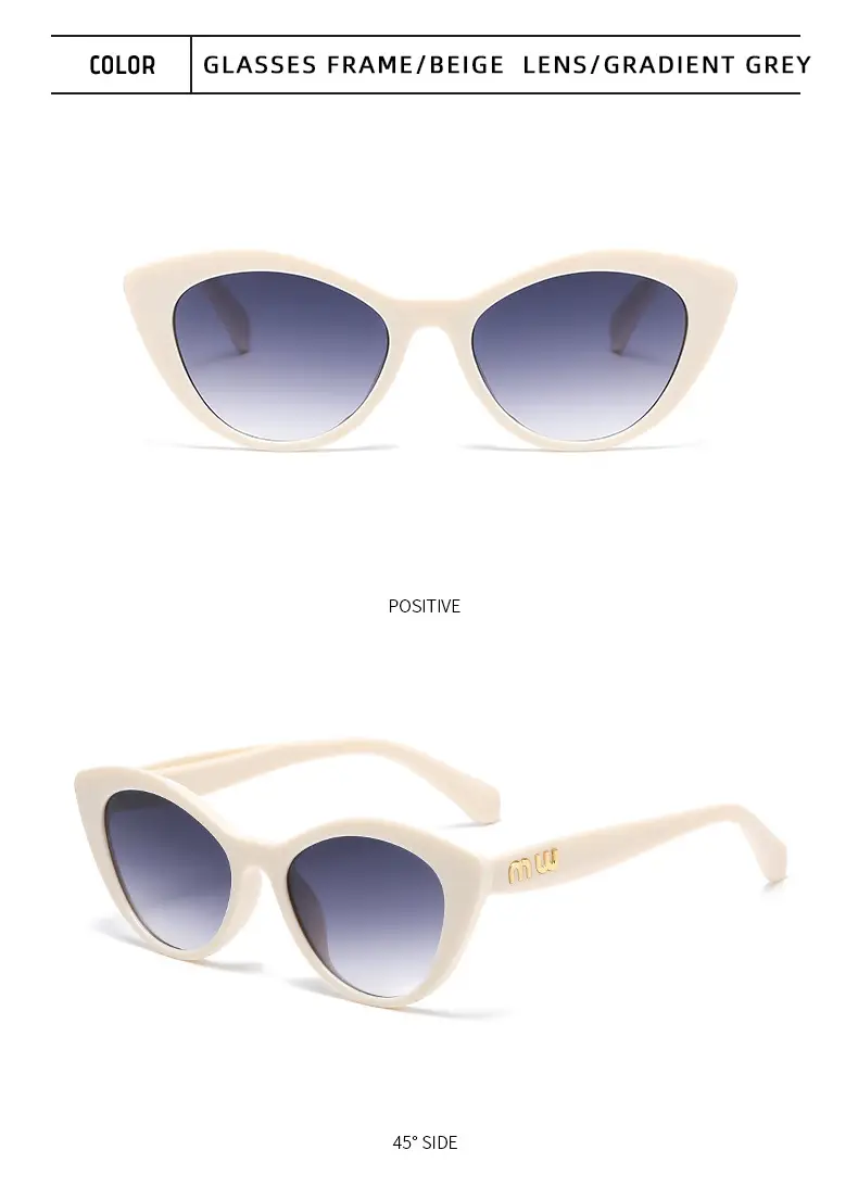 Retro Cat's Eye Anti-UV Sunglasses Large Frame β feature 14