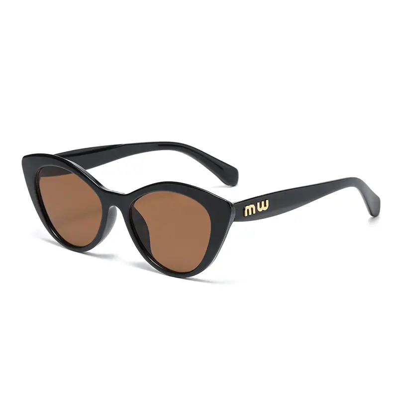 Retro Cat's Eye Anti-UV Sunglasses Large Frame - Image 3