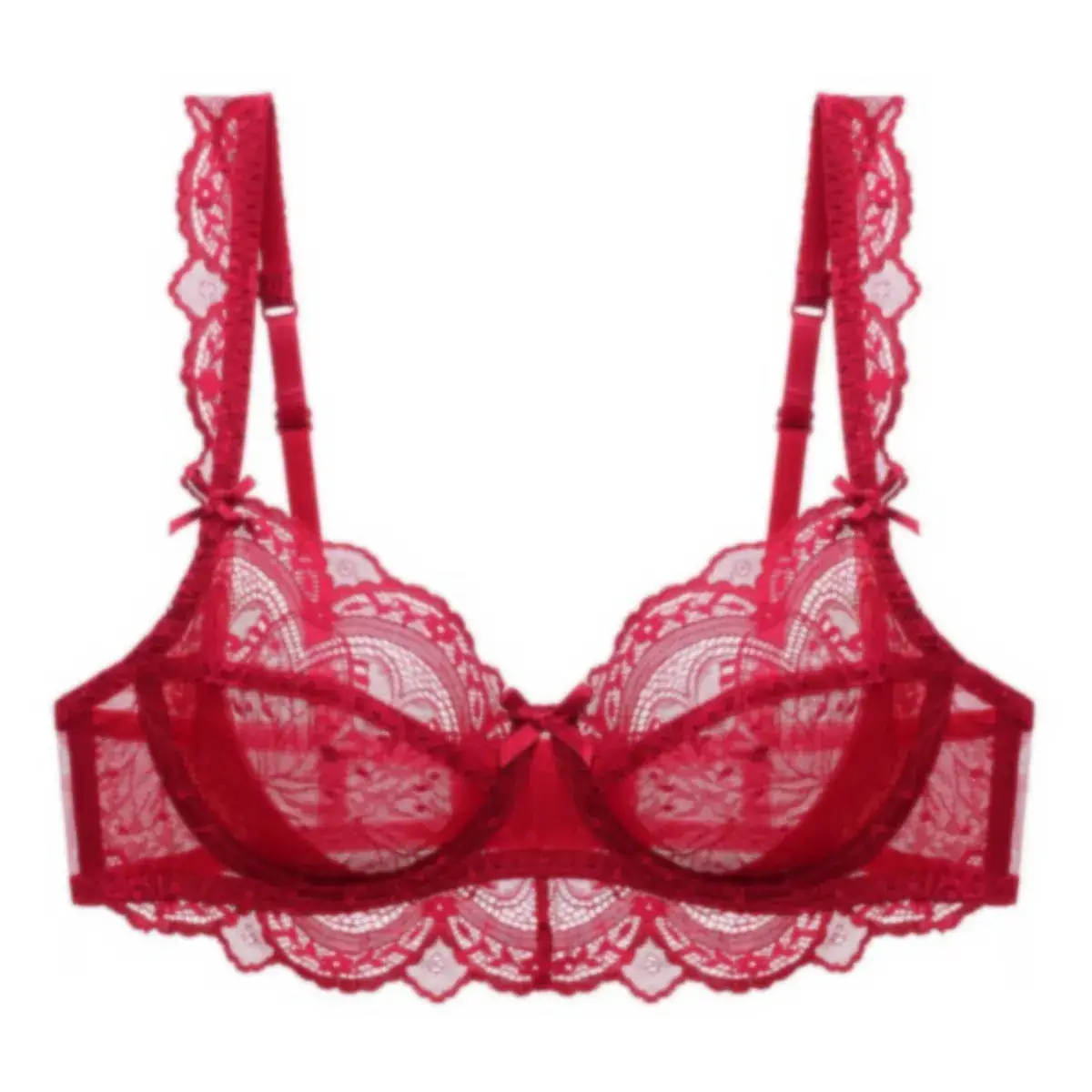 Black Lace Ultra-Thin Intimates with Big Breasts - Image 9