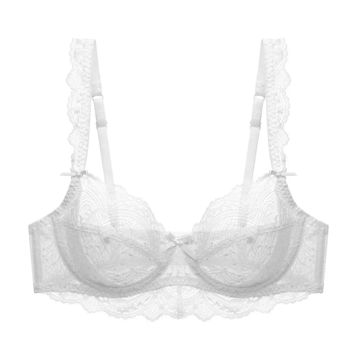 Black Lace Ultra-Thin Intimates with Big Breasts - Image 2