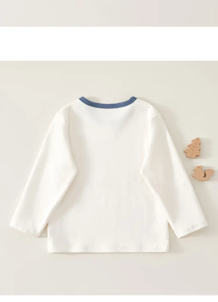 Kids Long Sleeve T-Shirt White Korean Style Cartoon Top — feature 15