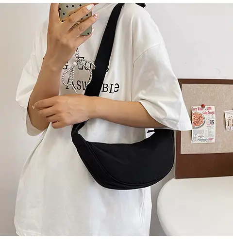 Women's Orange Crossbody Bag Nylon Shoulder Bag — feature 23