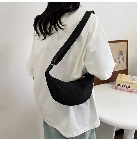 Women's Orange Crossbody Bag Nylon Shoulder Bag — feature 24