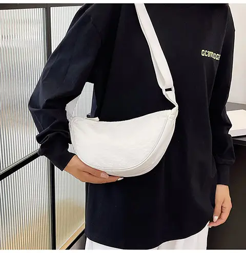 Women's Orange Crossbody Bag Nylon Shoulder Bag — feature 26