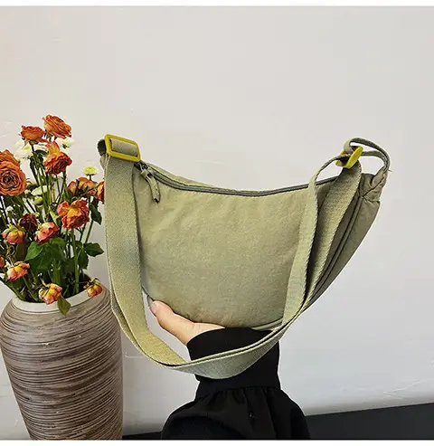Women's Orange Crossbody Bag Nylon Shoulder Bag — feature 38