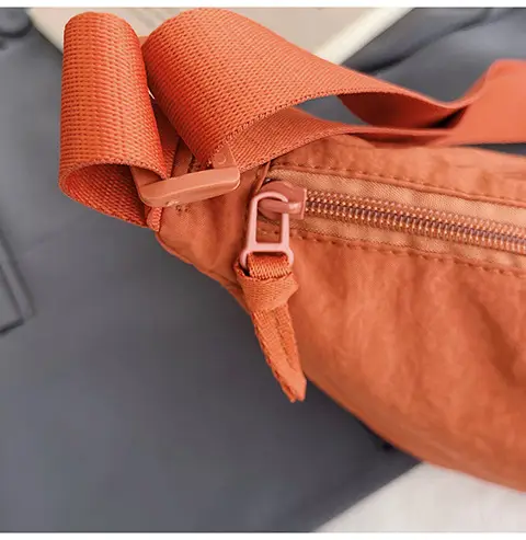 Women's Orange Crossbody Bag Nylon Shoulder Bag — feature 48