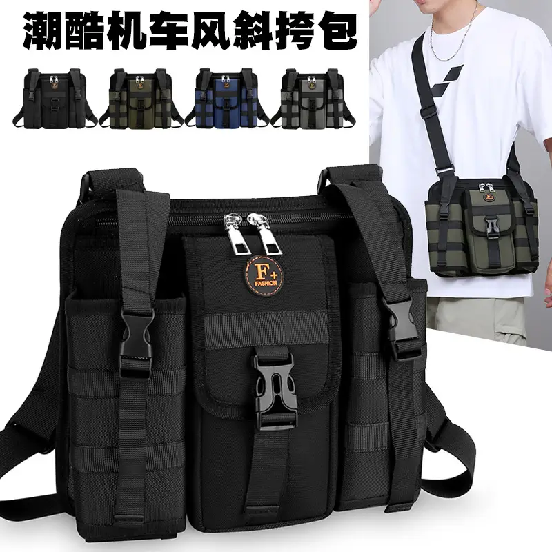 Tactical Black Chest Bag for Men Outdoor Travel Sports - Image 7