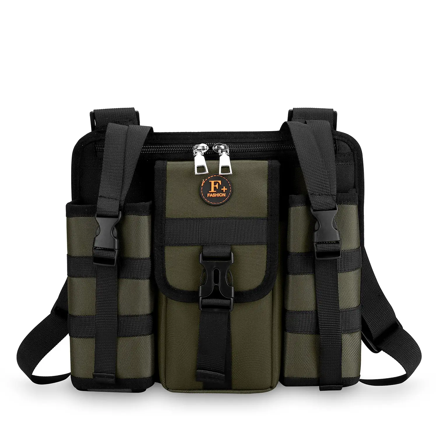 Tactical Black Chest Bag for Men Outdoor Travel Sports - Image 3