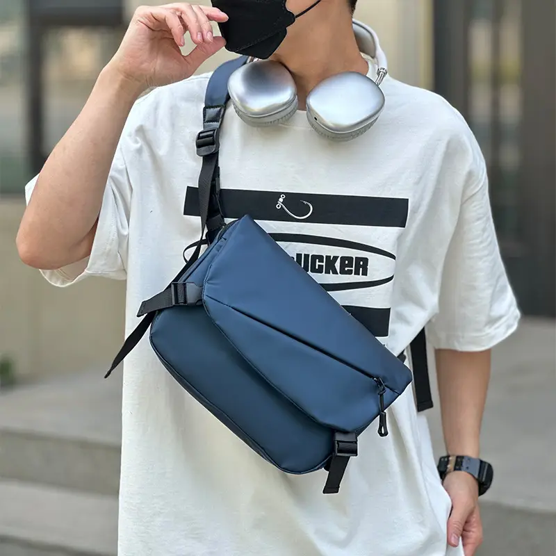 Flip Men's Grey Satchel Crossbody Bag 2024 - Image 5
