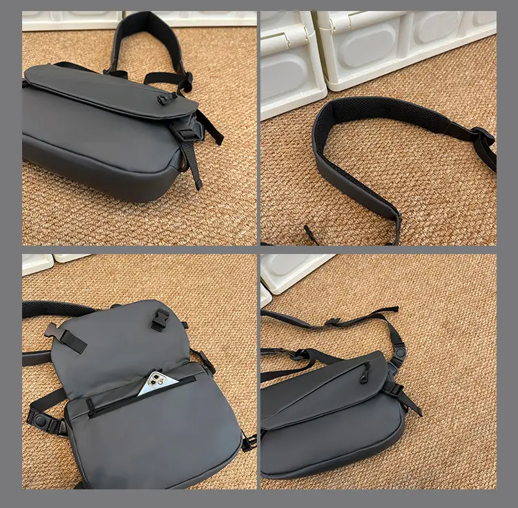 Flip Men's Grey Satchel Crossbody Bag 2024 — feature 10