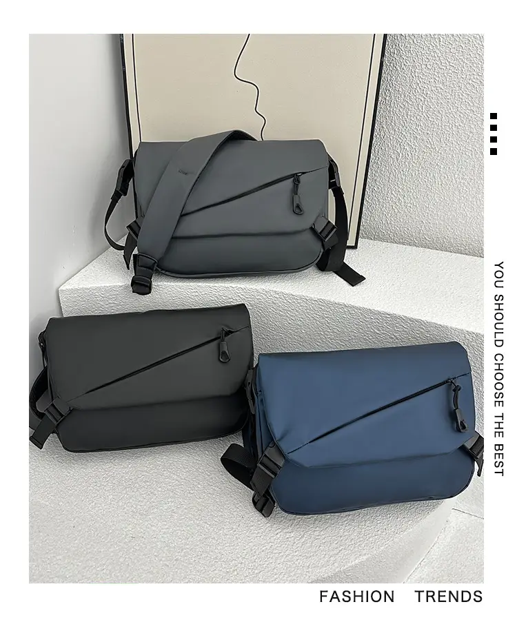 Flip Men's Grey Satchel Crossbody Bag 2024 — feature 3