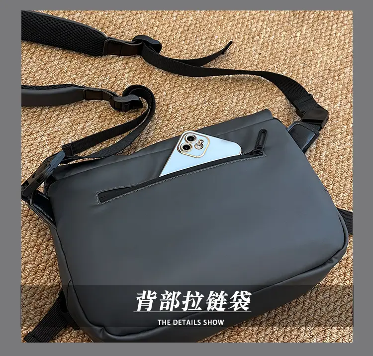 Flip Men's Grey Satchel Crossbody Bag 2024 — feature 9