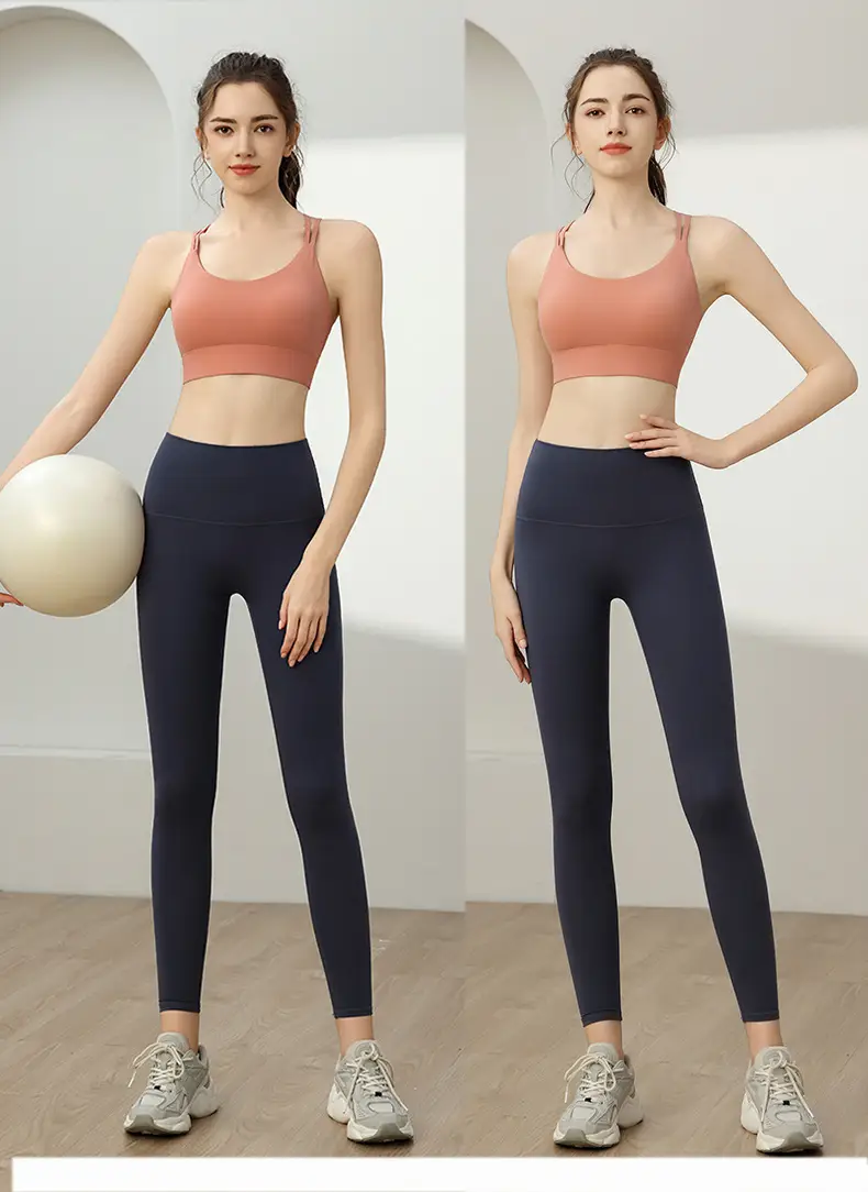 Sports Underwear Women's Shock-proof and Sagging-proof Running Fitness Yoga One-piece Beautiful Back High-strength Bra Thin Shoulder Strap Vest — feature 14