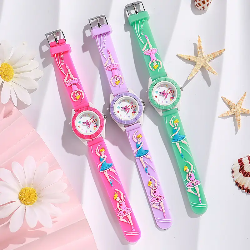 Purple Butterfly Cartoon Quartz Watch for Girls - Image 7