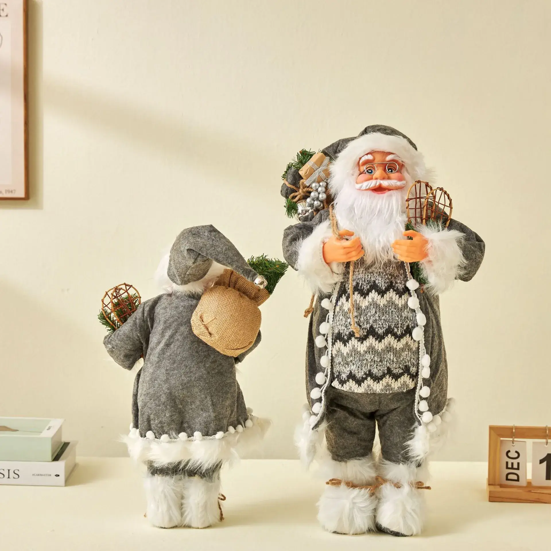 Nordic Striped Santa Claus Rudolph Christmas Doll - Image 3
