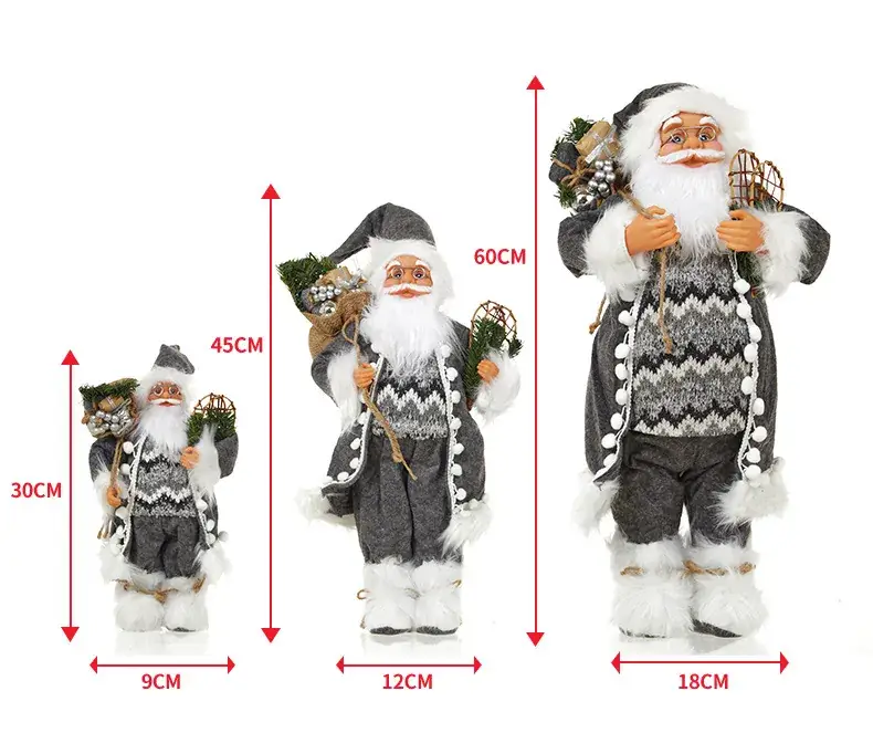 Nordic Striped Santa Claus Rudolph Christmas Doll — feature 5