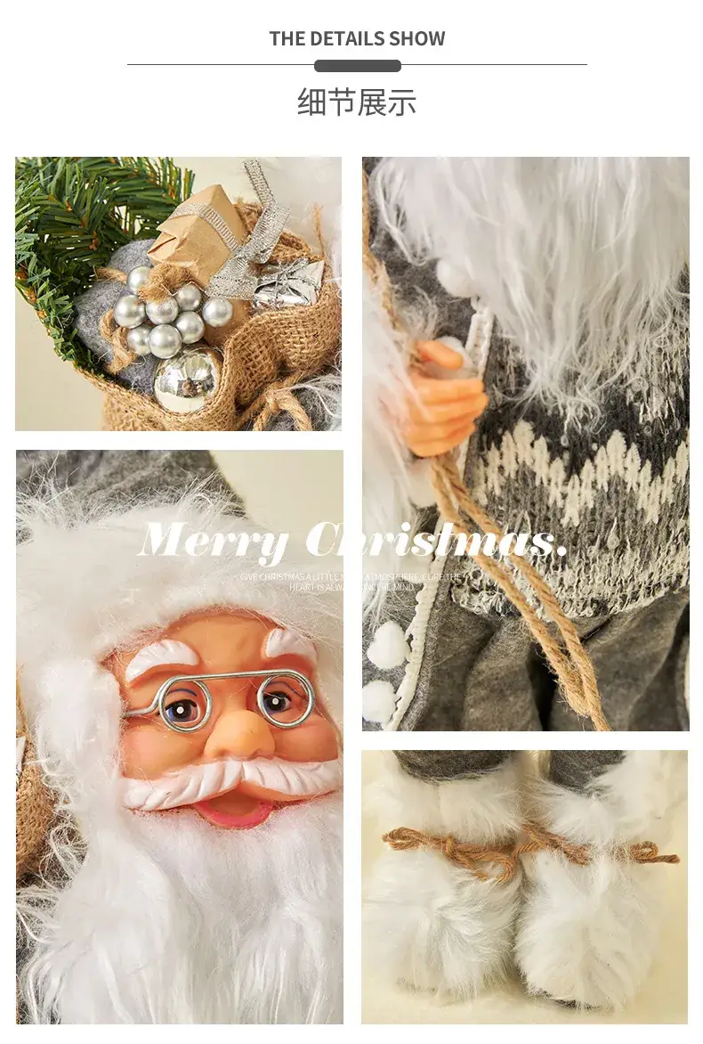 Nordic Striped Santa Claus Rudolph Christmas Doll — feature 7