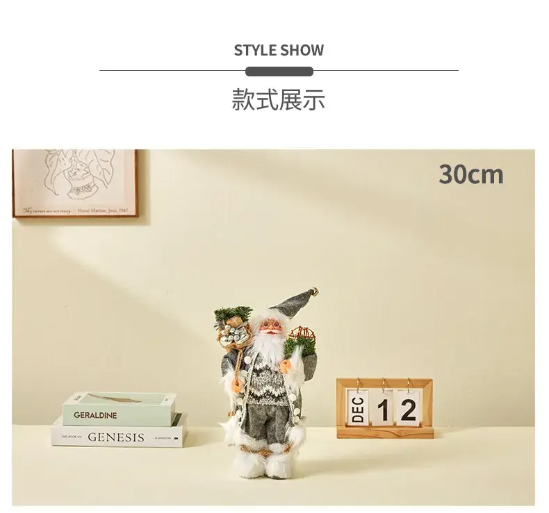 Nordic Striped Santa Claus Rudolph Christmas Doll — feature 8