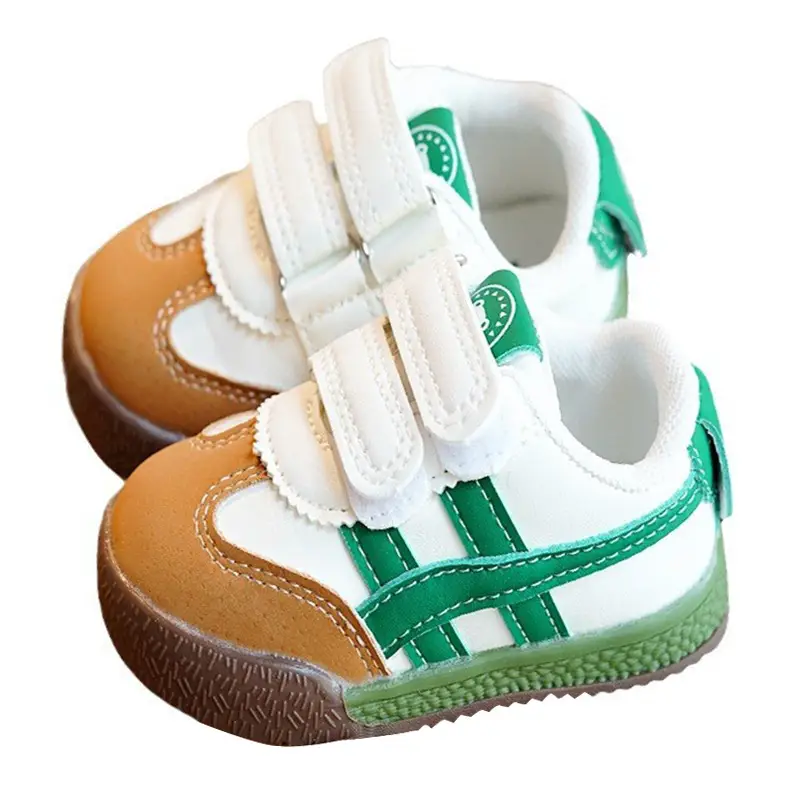 Beginner Toddler Shoes White Black Anti-Drop Non-Slip