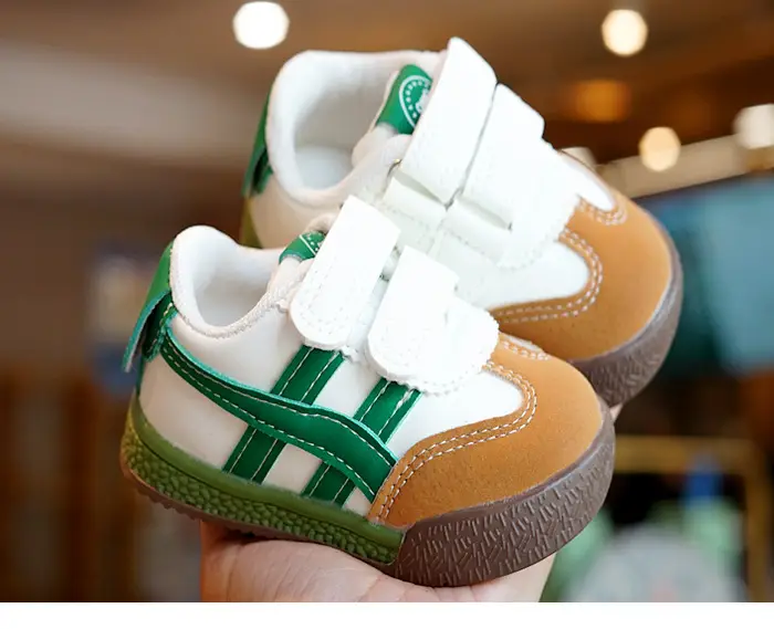 Beginner Toddler Shoes White Black Anti-Drop Non-Slip — feature 4
