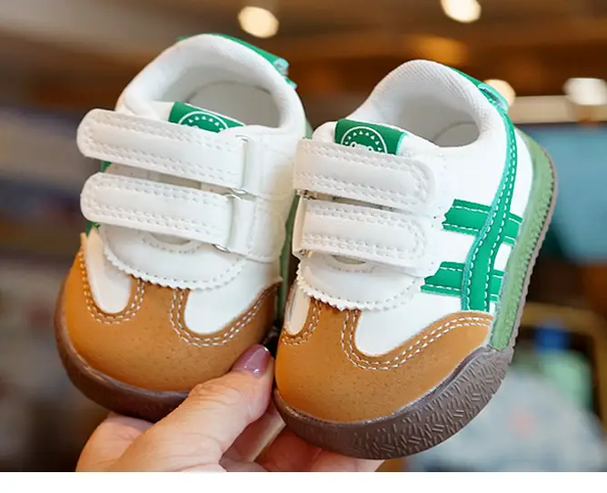 Beginner Toddler Shoes White Black Anti-Drop Non-Slip — feature 6