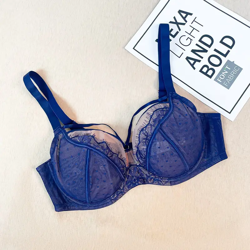 Black Lace Bra for Plus Size Women Wholesale