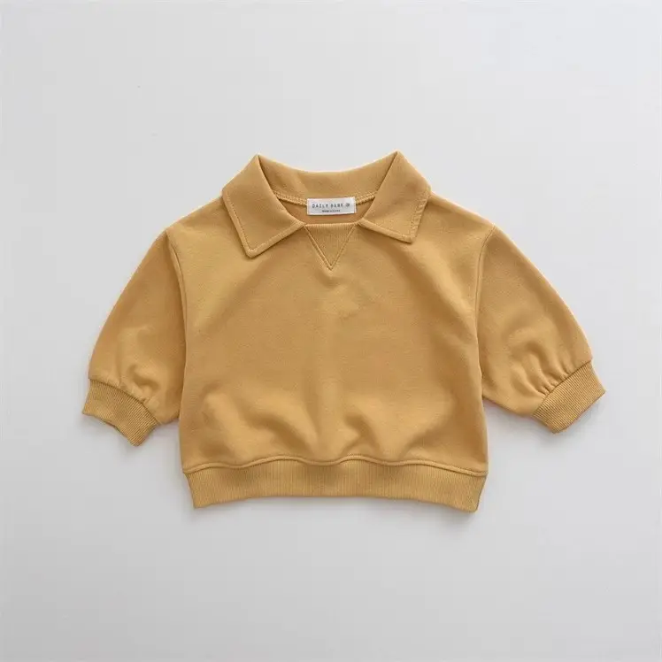 Ins Korean Style Boys and Girls Baby Cotton Macaron Sweat Pants suit Two-Piece Set for Spring and Autumn — feature 10