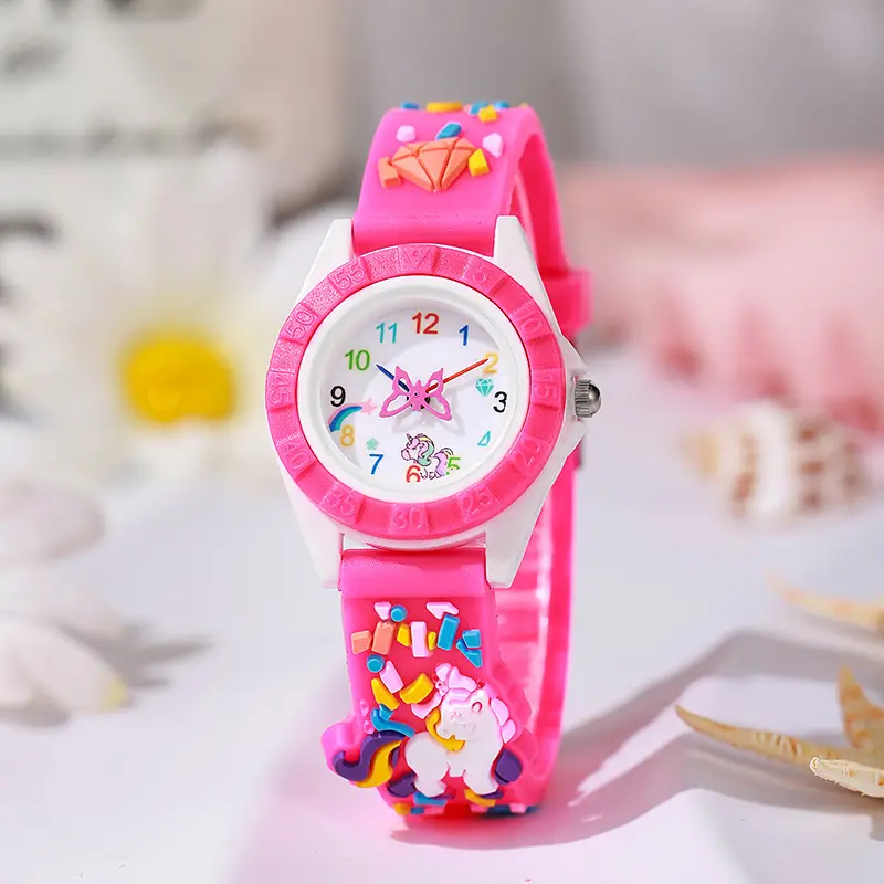 Kids Unicorn Digital Watch Purple Silicone - Image 4